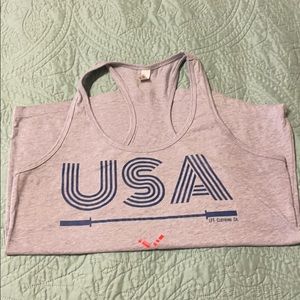 LFT Co USA barbell racer back tank